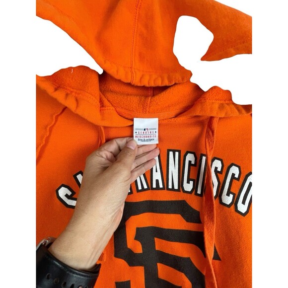 MLB Giants San Francisco Genuine Merch Raglan Hooded Pullover Sweater Small - Picture 8 of 13